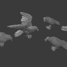 cuervos mesa terreno juego rol pionero mazmorras dragones juegos miniaturas 28mm 3d print model - Mito3D