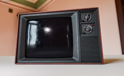 crt tv 3d model type 2 retro blender old monitor set television vintage unit models 3d print model - Mito3D