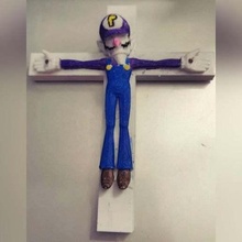 crucificado Waluigi húmedo memes 3d print model - Mito3D