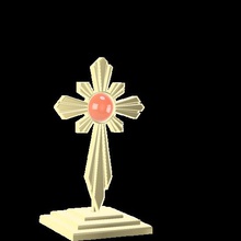 crucifix art croix 3d print model - Mito3D
