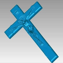 crocifisso Gesù attraversare sospeso cristiano culto 3d scansione religione Bibbia crucifixio godn 3d print model - Mito3D