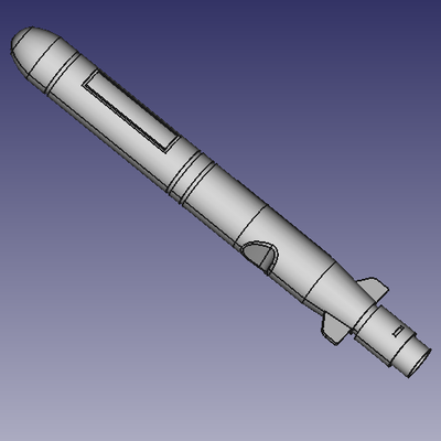 seyir füze roket uzay aracı uzay uçak gemisi hava prototip 3d print model - Mito3D