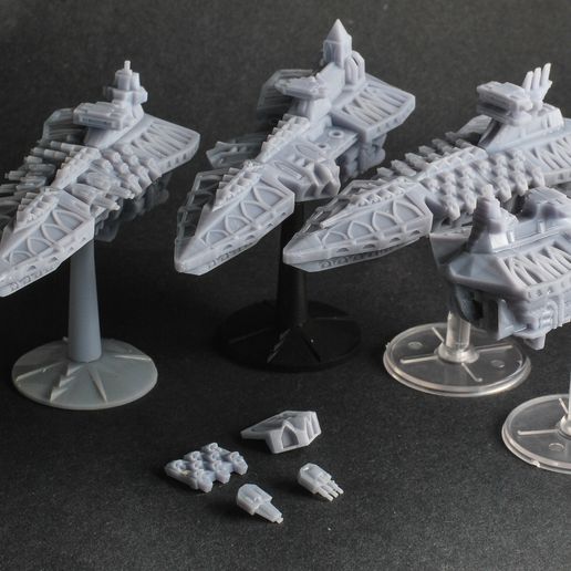 kruvazör uluyan sınıf oyun savaş oyunları filosu gotik uzay gemisi modelleme Uzay filo güneşler 3D print model - Mito3D