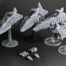 cruiser - drekavac class game wargaming battlefleet gothic spaceship modelling space fleet billion suns 3d print model - Mito3D