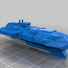 cruiser game vehicles spaceship 3d print model - Mito3D