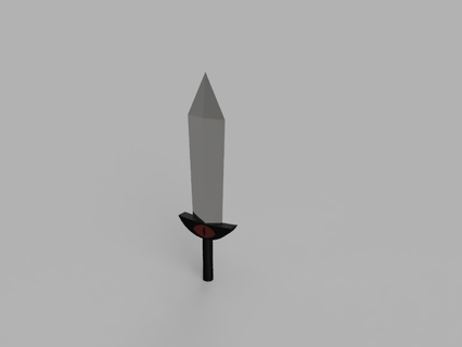 crusader's blade - cult lamb cosplay sword prop crusaders 3d print model - Mito3D