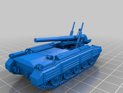 crusader gun motor carriage britain great sgm tank 3d printing 3d print model - Mito3D