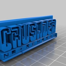 croisé remords logo Jeu Jeux 3d print model - Mito3D