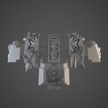 Haçlılar çapraz yürüme ölü zırh oyun Warhammer 40k kurtarıcı savaş gemisi karanlık melekler Primaris Uzay deniz tapınakçılar siyah Tapınakçı Haçlı seferi haçlı 3d print model - Mito3D