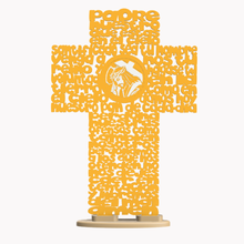 cruz oraci del padre nuestro de madera religión jesús detalle religioso viral amén hogar oficina 3d print model - Mito3D