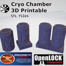 Cryo câmara dragonlock openlock compatível jogos 3d print model - Mito3D