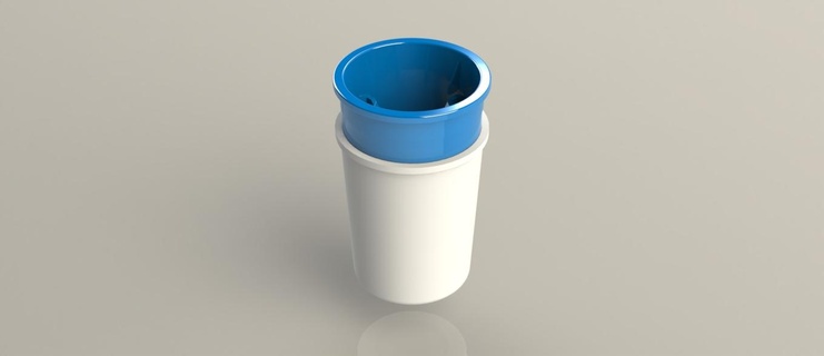 cryocopa massages cup grande large massage pencil capsule 3d print model - Mito3D