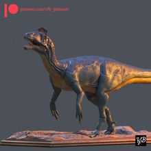 cryolophosaurus elioti 3d print model - Mito3D