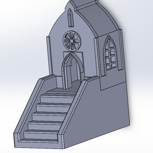 crypt architecture 3D print model - Mito3D