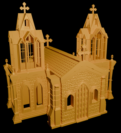 cripta poli construção igreja 3d print model - Mito3D