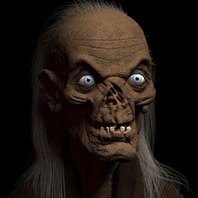 crypt keeper bust tales - art toys tv classic terror horror zombie lukewarm uncle stories adventure ghosts figure monsters cemetery 3d print model - Mito3D