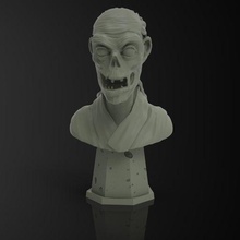 crypt keeper bust terror 3d print model - Mito3D