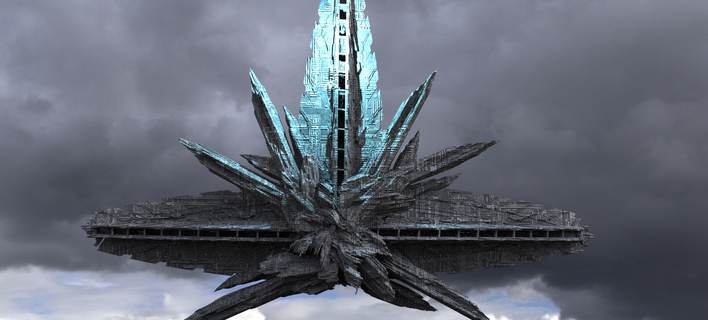 kristal yabancı monolit 2 bilimkurgu Kitbash paketlemek Toplamak mimari uzay aracı gökdelen bina Kent yapılar fütüristik siberpunk dış askeri kurucu takım bilim fi 3d print model - Mito3D