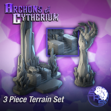 crystal centerpiece terrain set throne golem fantasy gaming miniatures sci-fi tabletop alien tzeench rpg warhammer 3d print model - Mito3D