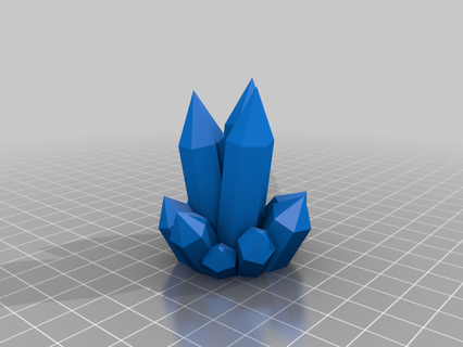 Kristall Cluster 3d print model - Mito3D