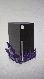 cristal muelle xbox serie x seriesx juego azar cubierta carcasa funda joya 3d print model - Mito3D