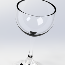 crystal glass wine 3d print model - Mito3D