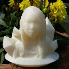 o crescimento de cristais busto a arte esculturas 3d print model - Mito3D