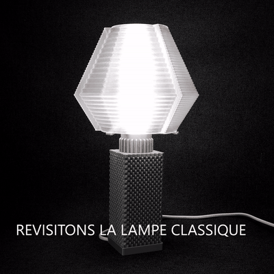 crystal lamp interior design table light idea tablelamp lampshade shade e14 fashion vase tabletop 3d print model - Mito3D