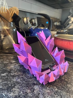 kristal telefon rıhtım iphone 13 max profesyonel küçük binmek şarj cihazı akıllı ayakta durmak 3d print model - Mito3D