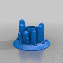crystal vaso casa arredamento 3d print model - Mito3D
