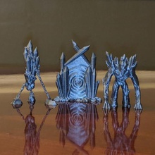 set de cristal juego 40k boardgame demonio no molestar mazmorra dungeons dragons la fantasía juegos golem en miniatura las miniaturas portal tablero mesa terreno warhammer juguete 3d print model - Mito3D