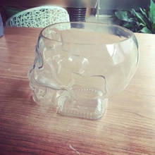 cráneo de cristal la cabeza vodka botella casa 3d print model - Mito3D