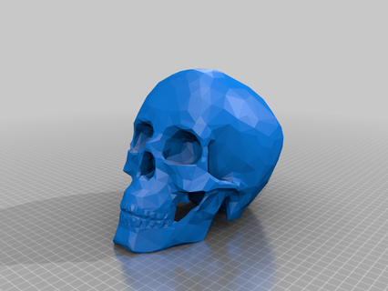 cristallino cranio modello umano cranio cranio sculture 3d print model - Mito3D