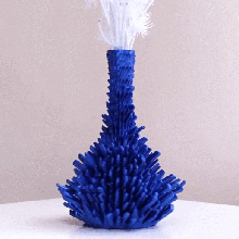 crystallized vase home kryptonite container flower gem crystal 3d print model - Mito3D