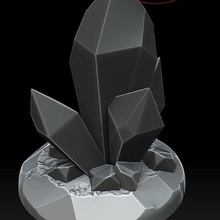 cristais conjunto de 5 itens jogo 3d print model - Mito3D