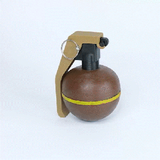 cs go stylisé frag grenade compteur grève soutenir gadget csgo Jeu décor militaire pistolet airsoft bb 3d print model - Mito3D