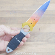 cs go skeleton knife game counter strike fade 3d printing cosplay prop shattered web 3d print model - Mito3D