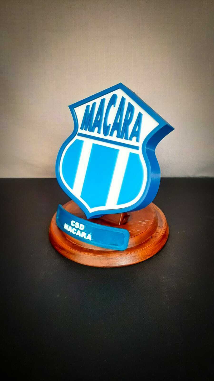 csd macar shield trophy macara world soccer south american award logo sport decoration ambato ecuador plate ecuadorian america cup pro league 3D print model - Mito3D