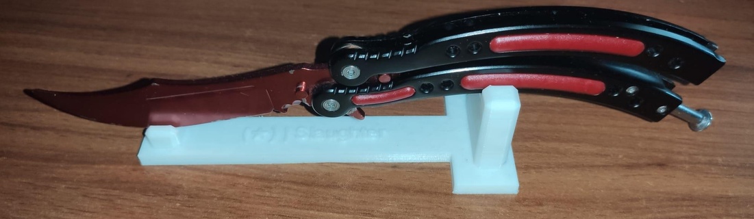 csgo Schmetterling Messer Halter Unterstützung Stand Sammlung schlachten Rasierer 3d print model - Mito3D