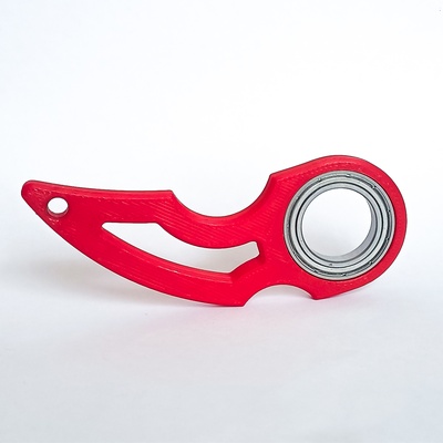 csgo karambit keychain spinner bearing 3d print model - Mito3D