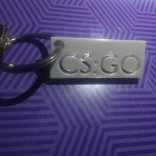 csgo art armes feu porte clés cs 3d print model - Mito3D