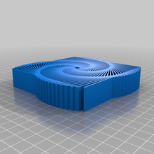 cspiralustomized tortue spirale Générateur art personnalisé 2d 3d print model - Mito3D