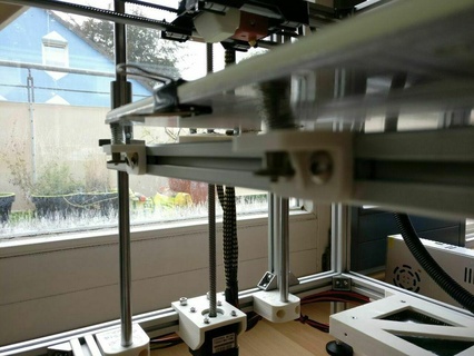 ctc alutisch spindelmutteraufnahme 2020 extrusion aluminum 3d printer bizer table parts 3d print model - Mito3D