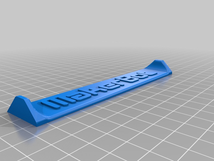 ctc impresora cama Placa nombre makerbot 3d impresión 3d print model - Mito3D