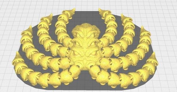 cthulhu octopus tentacles ancient huge old sticky rough dangerous 3d print model - Mito3D