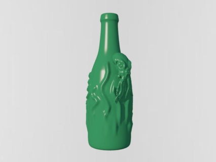 cthulhu botella stl hogar casa imprimible cocina obj 3d print model - Mito3D