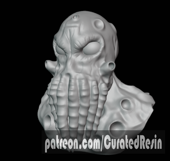 cthulhu bust fan art Art chtulhu fanart horror lovecraft scifi sculptures busts art  3d print model - Mito3D