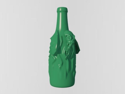 cthulhu c casa bottiglia stampabile imprimibile botella hogar cocina stl 3d print model - Mito3D