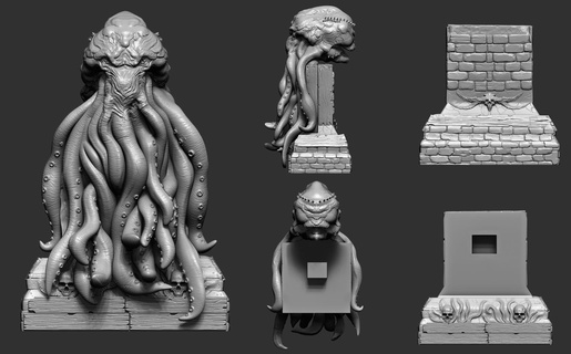 cthulhu idol 3d model printing models character creatures 3dmodel print 3d print model - Mito3D
