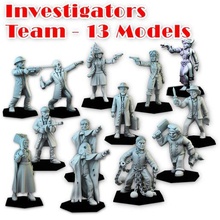 cthulhu enquêteurs 13 modèles Jeu horreur Arkham lovecraft maman œil hari l'éléphant homme enquêteur 3d print model - Mito3D